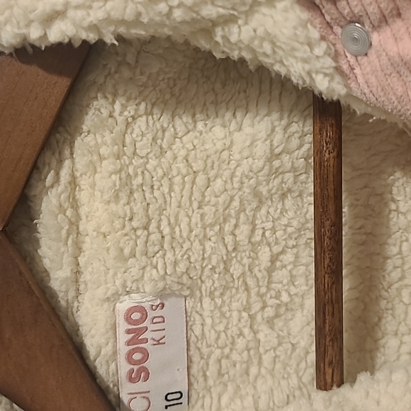 Girl's Coat Pink with warm fleece lining - Picture 2 of 5